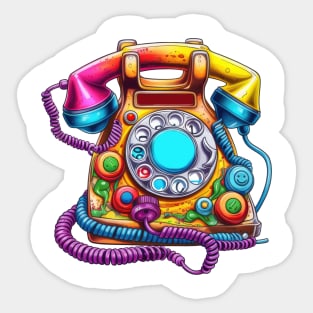 Retro 90s Landline Sticker